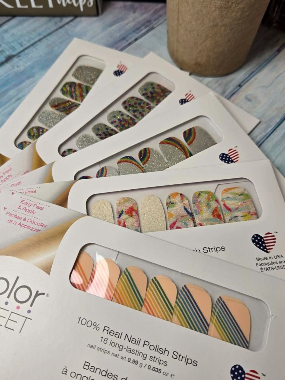 Color Street Press On Nail bundle Rainbow Bundle